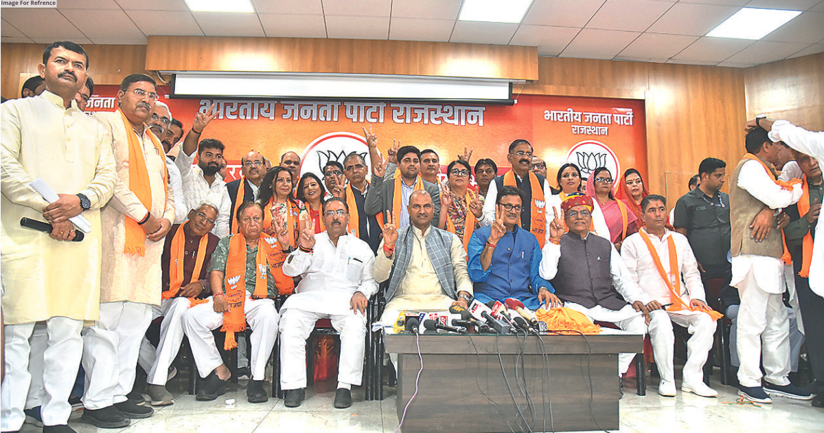 Several leaders from Cong join BJP, meet CM Bhajan Lal Sharma